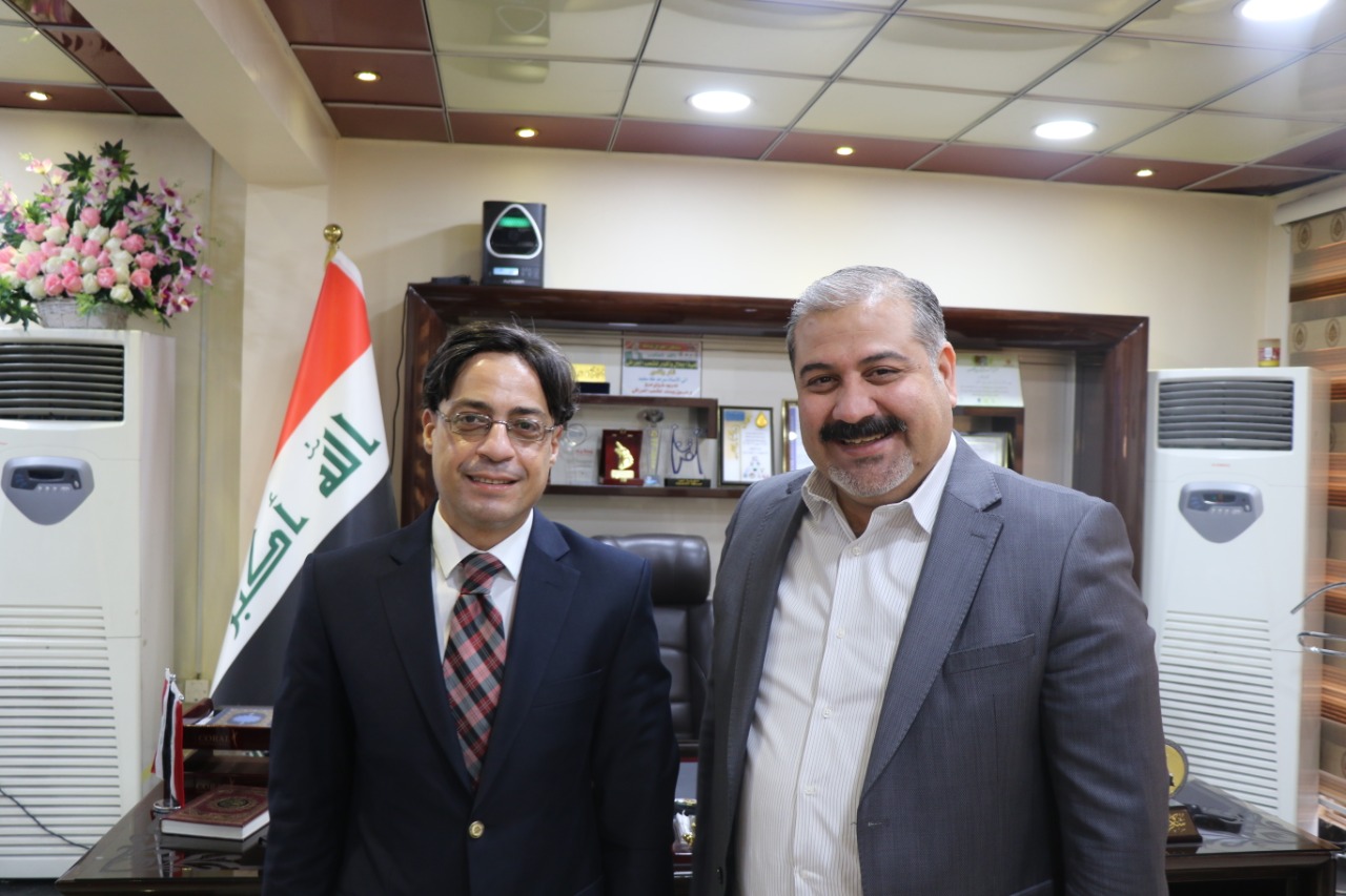مدير عام المعارض العراقية يلتقي المستشار التجاري المصري