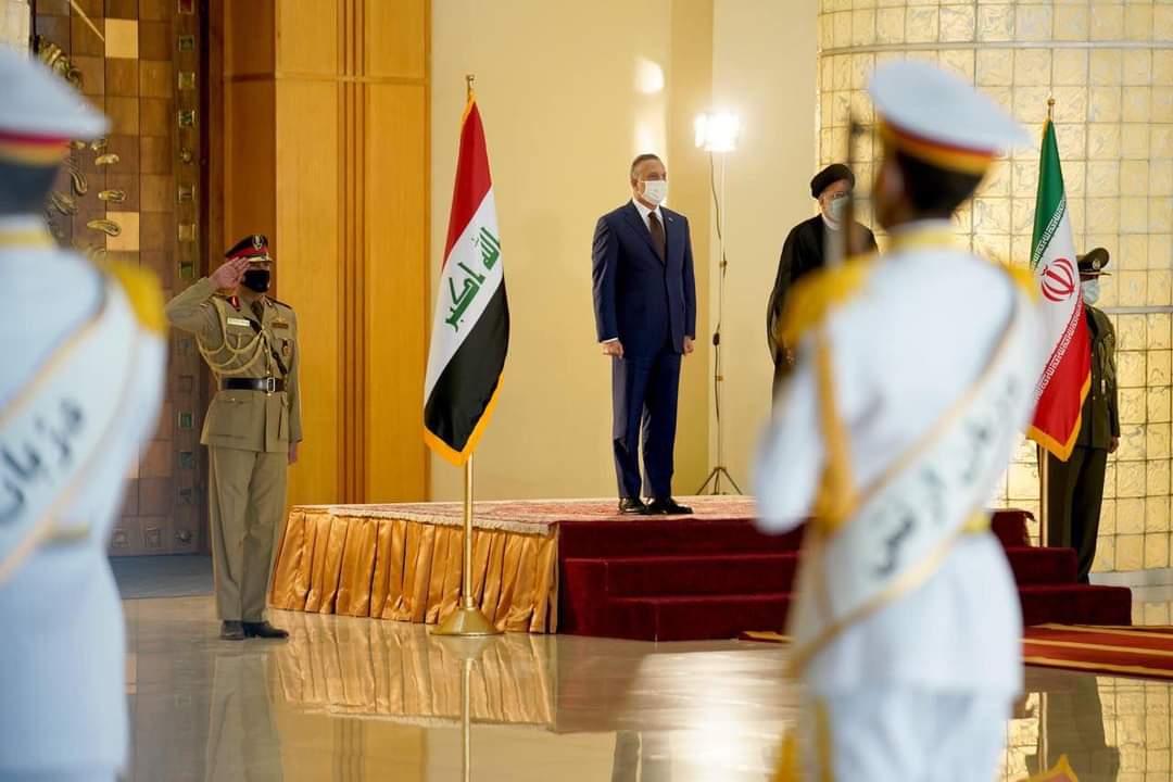 مراسم استقبال رسمية لرئيس مجلس الوزراء السيد مصطفى الكاظمي في الجمهورية الإسلامية الإيرانية