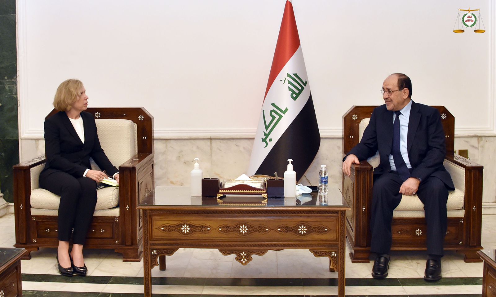 رئيس ائتلاف دولة القانون السيد نوري المالكي يستقبل سفيرة استراليا لدى العراق