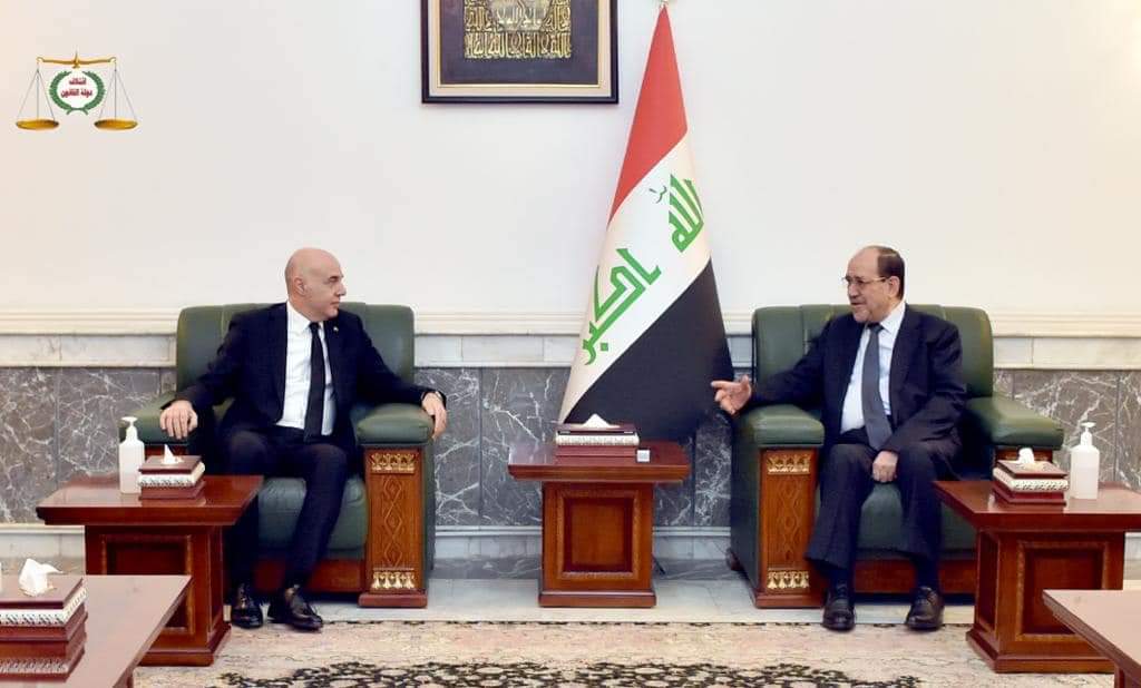 زعيم ائتلاف دولة القانون السيد المالكي يستقبل سفير جمهورية تركيا لدى العراق