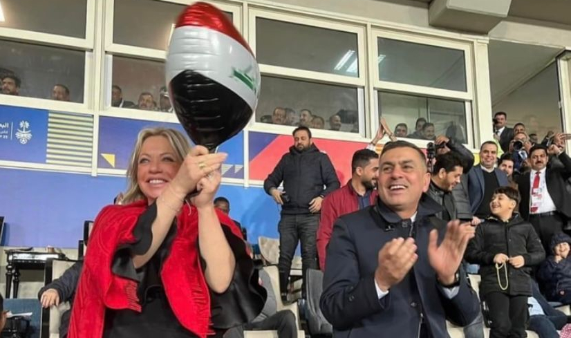 بلاسخارت: انا مواطنة عراقية وكنت أشجع المنتخب في لقائه مع السعودية