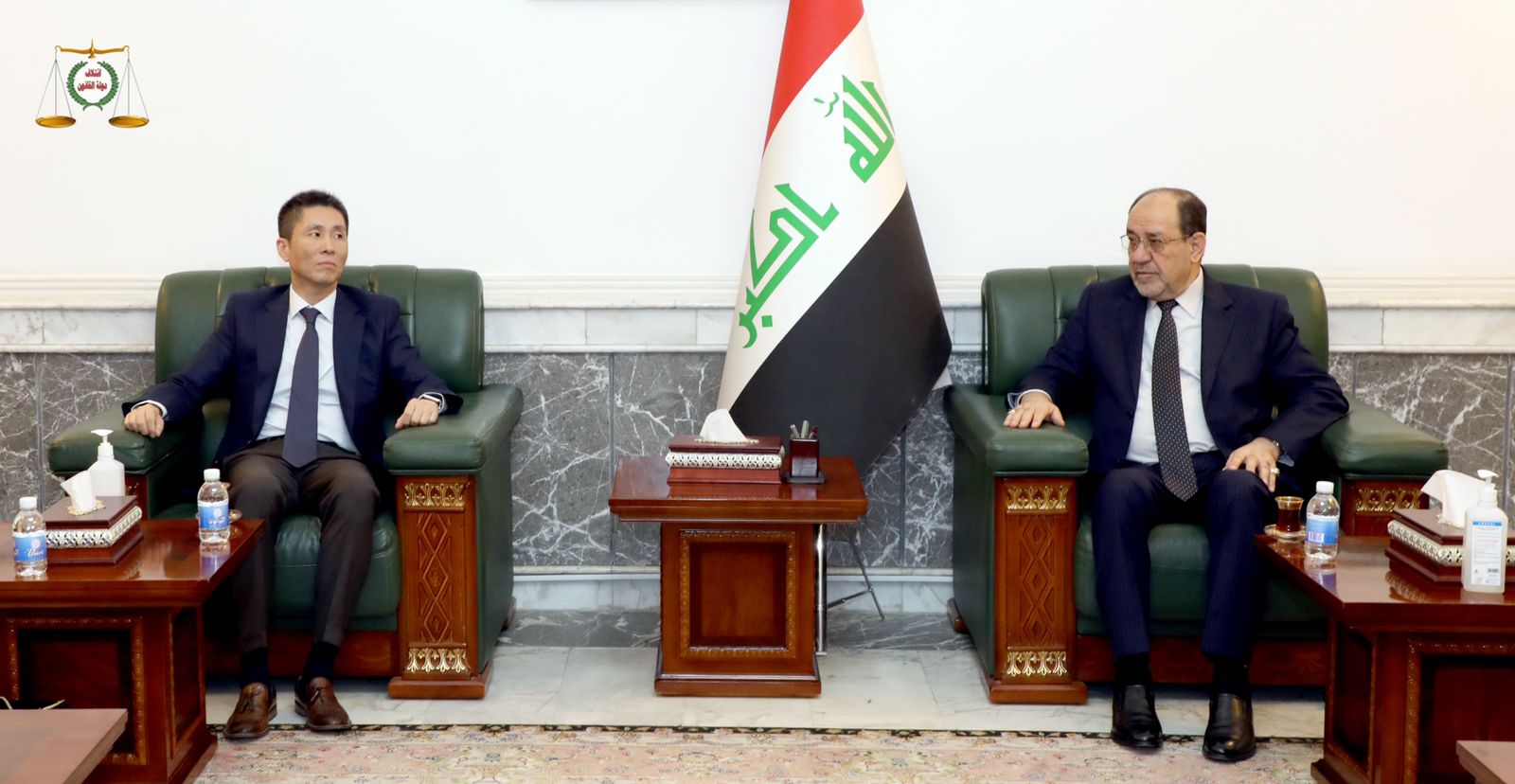 رئيس ائتلاف دولة القانون السيد نوري المالكي يستقبل سفير جمهورية الصين الشعبية لدى العراق